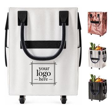 Collapsible Wheeled Shopping Trolley Bag