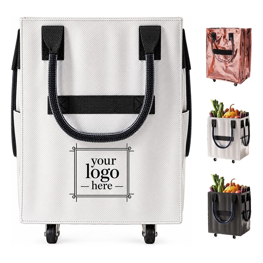 Collapsible Wheeled Shopping Trolley Bag