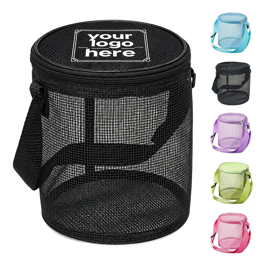 Round Nylon Mesh Beach Bag
