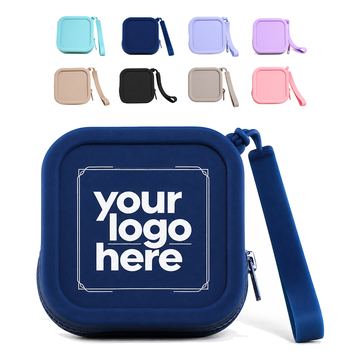 Square Silicone Zipper Bag