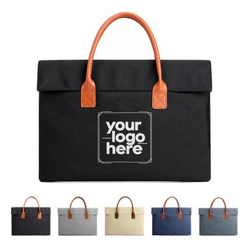 Oxford Cloth Document Bag With Laptop Sleeve