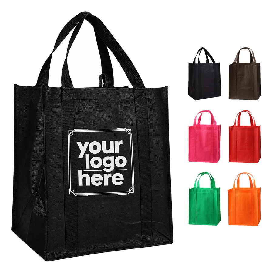Reusable Non-Woven Shopper Tote With Removable Board Insert