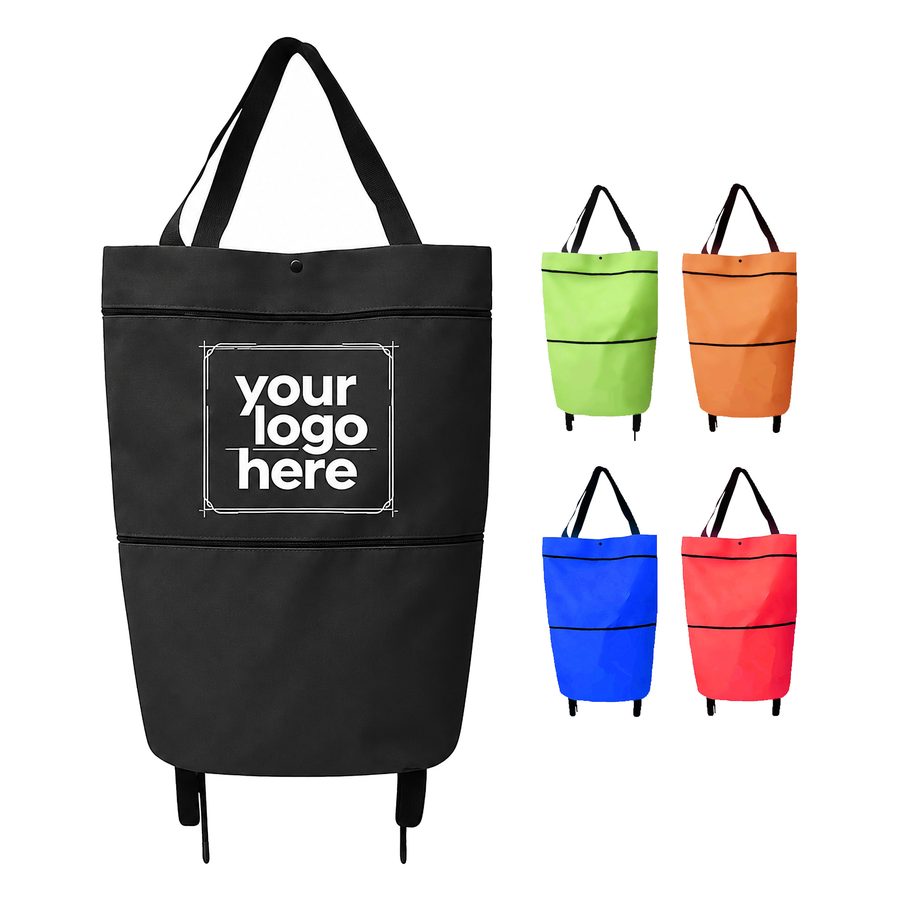 Foldable Rolling Grocery Tote