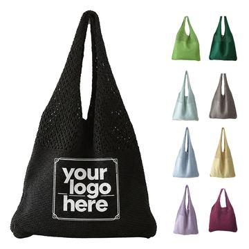 Hand-Knotted Synthetic-Fiber Beach Tote