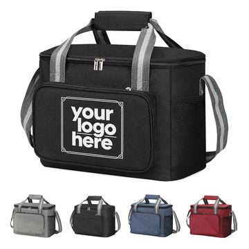 Fifteen-Liter Insulated Cooler Bag With Side Pockets