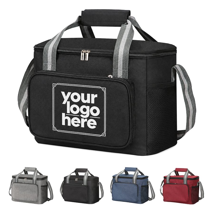 Fifteen-Liter Insulated Cooler Bag With Side Pockets