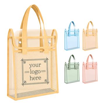 Transparent Handheld Document Tote Bag