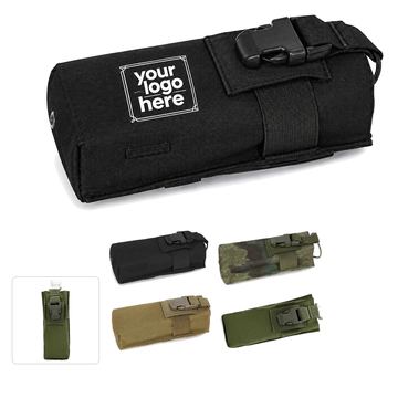 Adjustable-Strap Nylon Water Bottle Bag