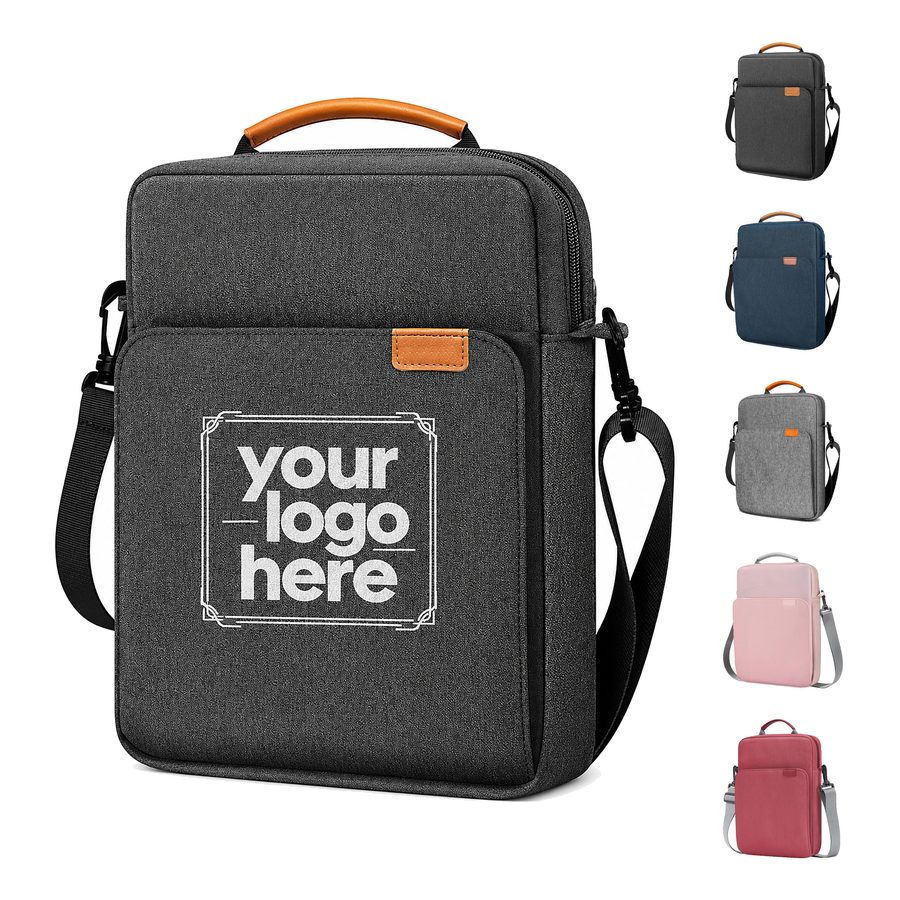 Water-Resistant Polyester Laptop Sleeve With Shoulder Strap