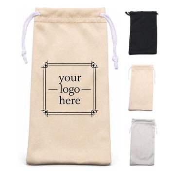 Microfiber Drawstring Eyewear Pouch