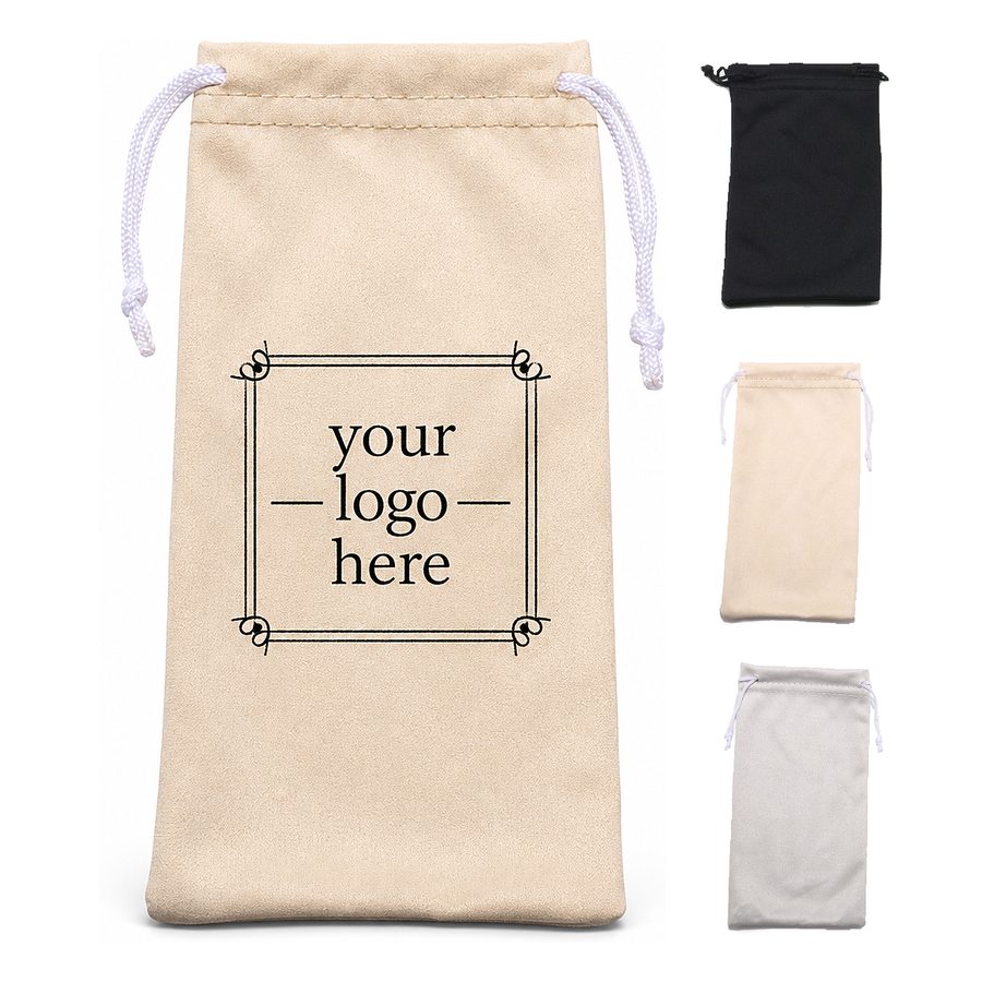Microfiber Drawstring Eyewear Pouch