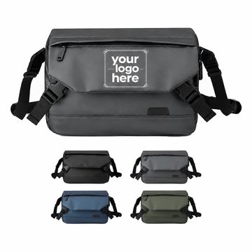 Nylon Shoulder And Crossbody Bag With Three Pockets