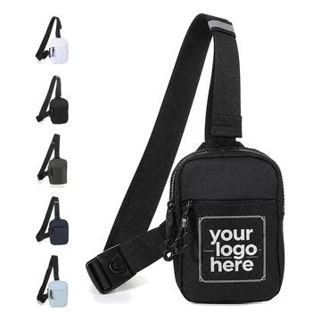 Waterproof Polyester Sling Bag With Adjustable Strap