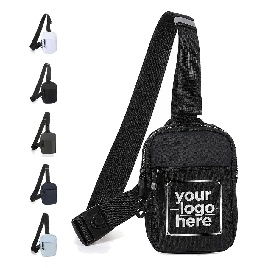 Waterproof Polyester Sling Bag With Adjustable Strap