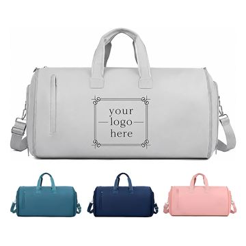 Convertible Garment Duffel Bag With Separate Suit And Dress Pocket