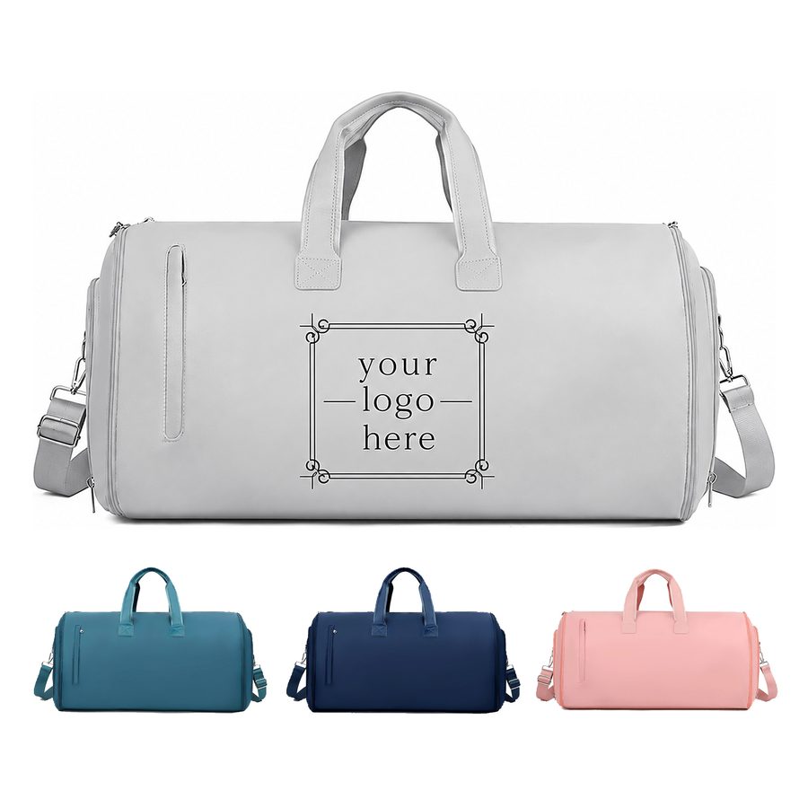 Convertible Garment Duffel Bag With Separate Suit And Dress Pocket