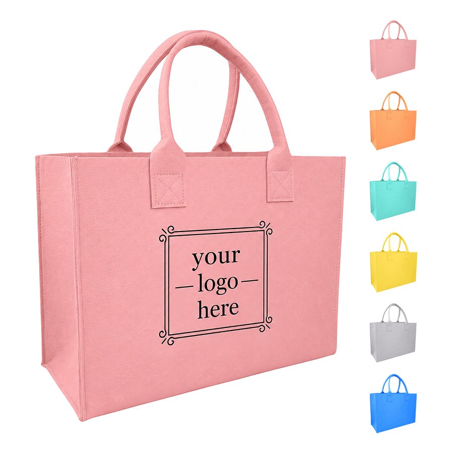 Thickened Felt Tote Bag With Sturdy Handles