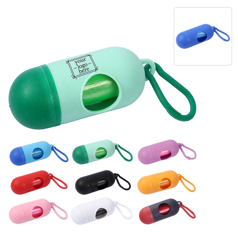 Plastic Pet Waste Bag Dispenser With Bags