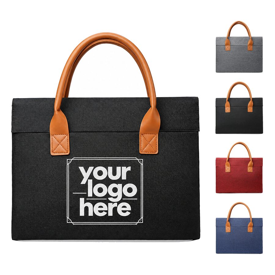 Oxford Cloth Laptop Bag With Magnetic Closure