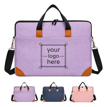 Padded Oxford Fabric Laptop Bag With Shoulder Straps