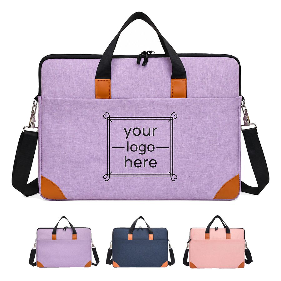 Padded Oxford Fabric Laptop Bag With Shoulder Straps