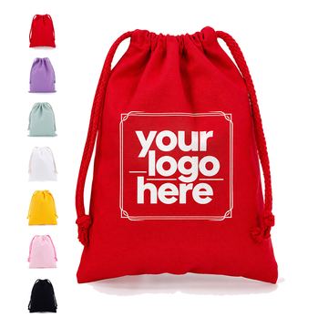 Small Pure Cotton Drawstring Gift Bag