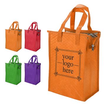 Insulated Non-Woven Polypropylene Tote Bag With Zipper