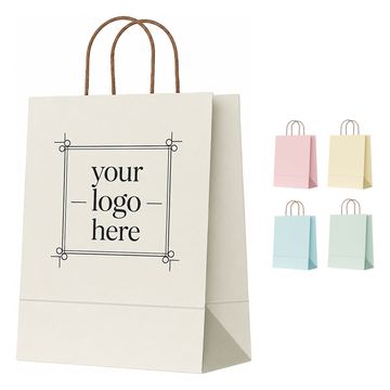 Square-Bottom Kraft Paper Gift Bags