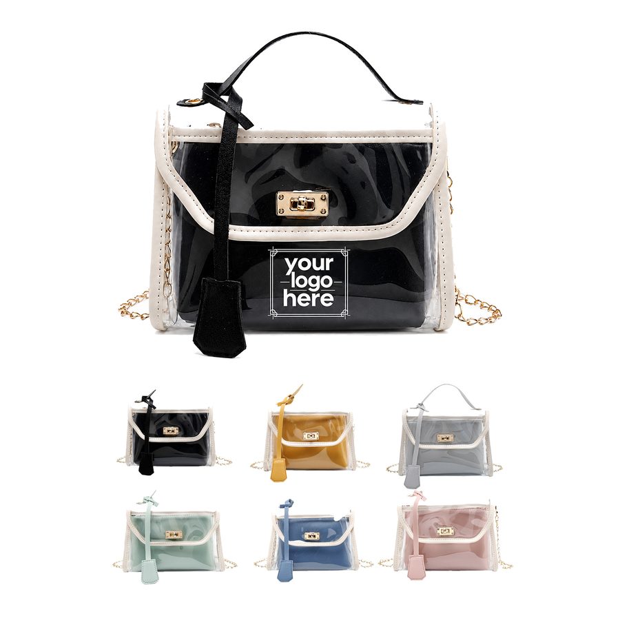 Transparent Bag With Removable Wristlet Pouch