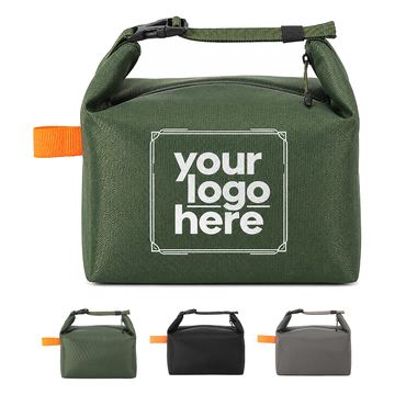 Foldable Insulated Lunch Tote With Adjustable Handle