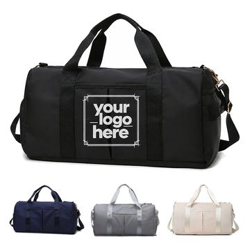 Polyester Gym Duffel Bag With Wet And Dry Compartments