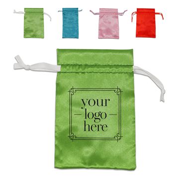Satin Drawstring Storage Pouch