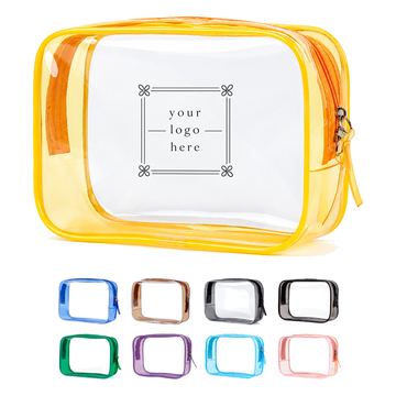 Clear Zippered Cosmetic Travel Bag