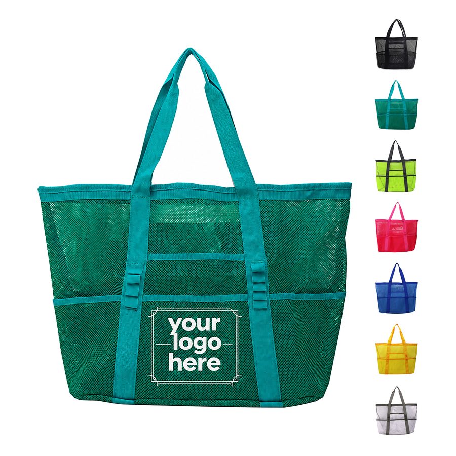 Large Foldable Nylon Mesh Beach Tote