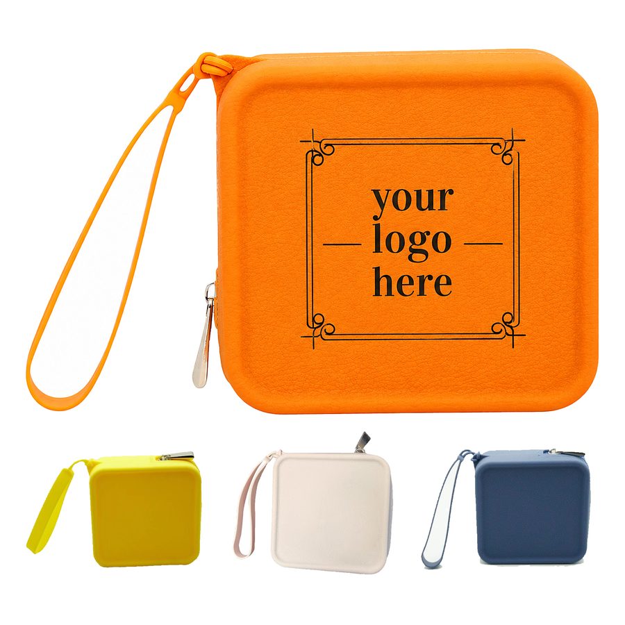 Square Silicone Change And Cosmetic Pouch
