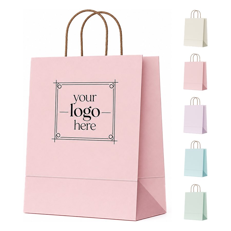 Large Recycled Kraft Paper Gift Bag
