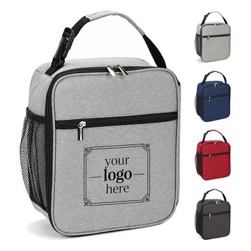 Six-Can Insulated Cooler With Mesh Bottle Holder