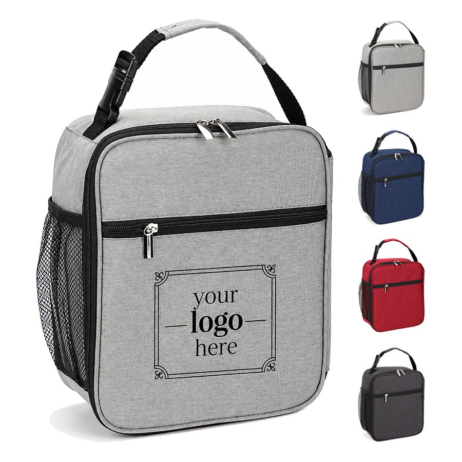 Six-Can Insulated Cooler With Mesh Bottle Holder