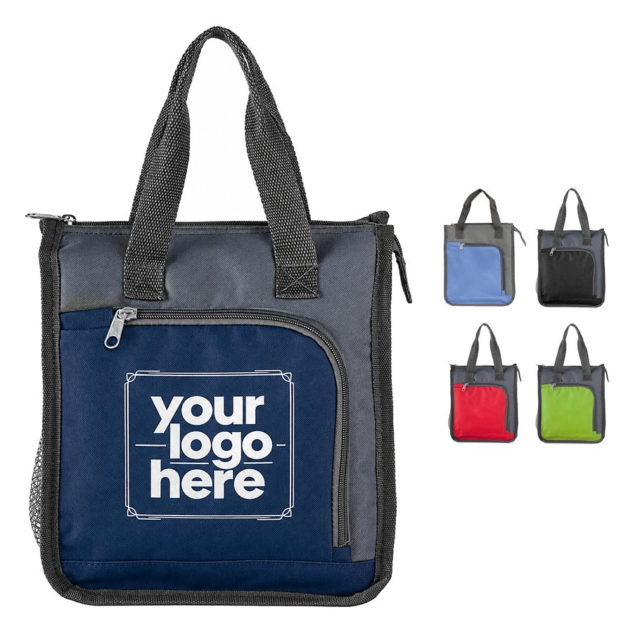 Four-Can Two-Tone Polyester Insulated Lunch Cooler