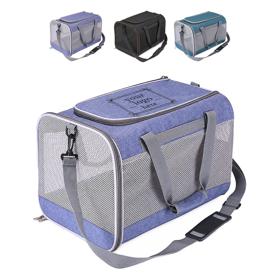 Foldable Polyester Pet Carrier With Dual Openings