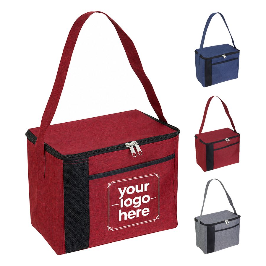 Oxford Cloth Insulated Cooler With Carrying Strap