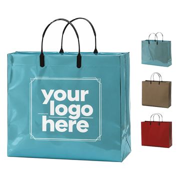 Metallic Composite Plastic Shopping Tote