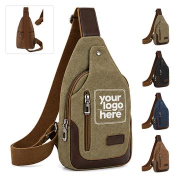 Canvas Crossbody Sling Bag