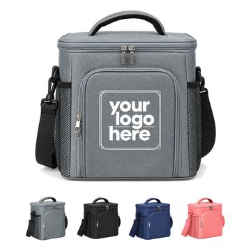 Front-Access Oxford Fabric Lunch Cooler Bag