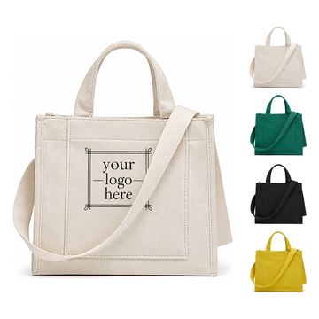 Mini Corduroy Tote With Detachable Shoulder Strap