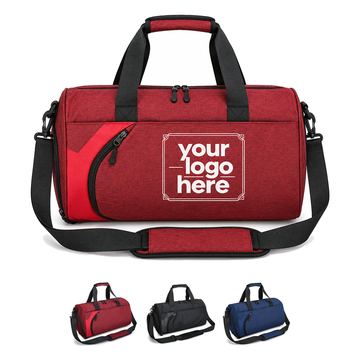 600-Denier Gym Duffel Bag With Separate Shoe And Wet Compartments