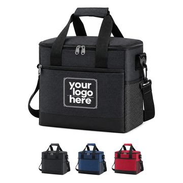 Wide-Opening Lunch Cooler With Paired Handles