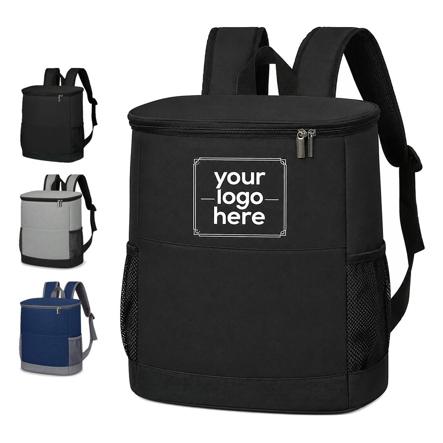 Nylon Cooler Backpack With Reflective Lining