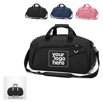Polyester Gym Duffel Bag With Ventilated Shoe Compartment