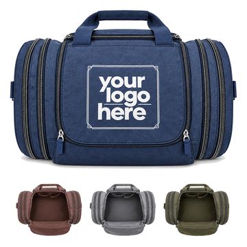 Multi-Pocket Polyester Weekender Duffel Bag